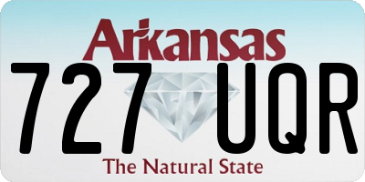 AR license plate 727UQR