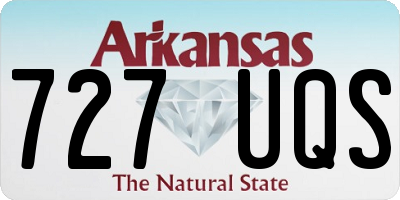 AR license plate 727UQS