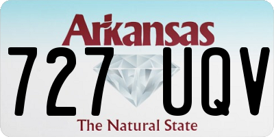 AR license plate 727UQV