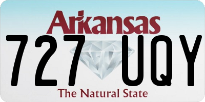 AR license plate 727UQY