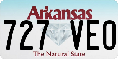 AR license plate 727VEO