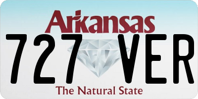 AR license plate 727VER