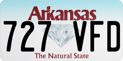 AR license plate 727VFD