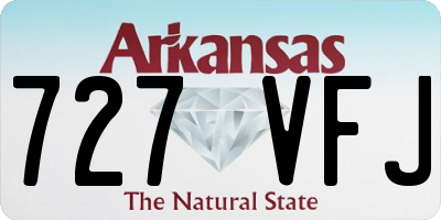 AR license plate 727VFJ