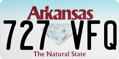 AR license plate 727VFQ