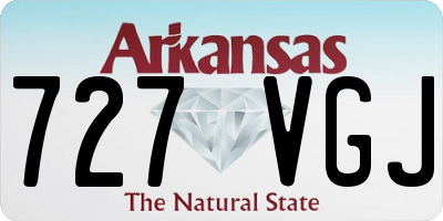 AR license plate 727VGJ