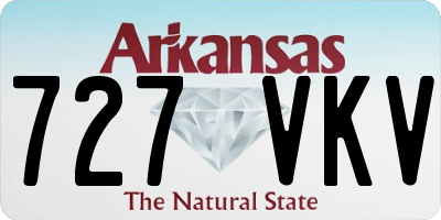 AR license plate 727VKV