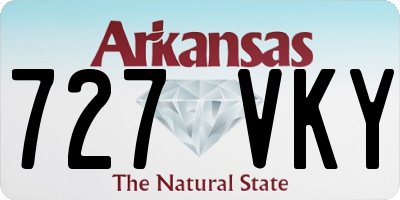 AR license plate 727VKY