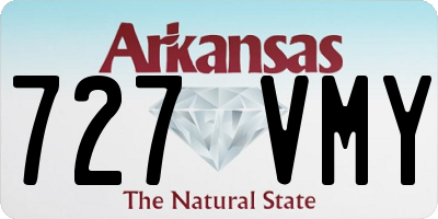 AR license plate 727VMY