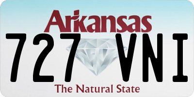 AR license plate 727VNI