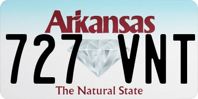 AR license plate 727VNT