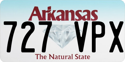 AR license plate 727VPX