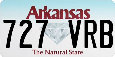 AR license plate 727VRB