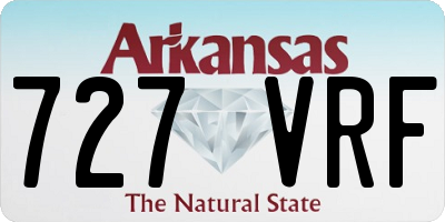 AR license plate 727VRF