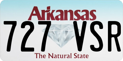 AR license plate 727VSR