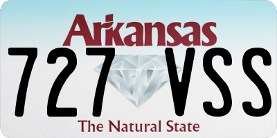 AR license plate 727VSS