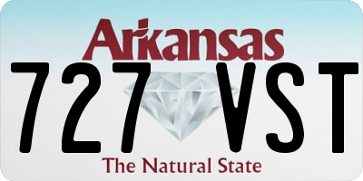 AR license plate 727VST