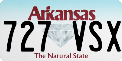 AR license plate 727VSX