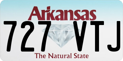 AR license plate 727VTJ