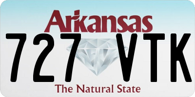 AR license plate 727VTK