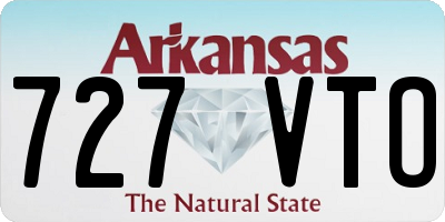 AR license plate 727VTO
