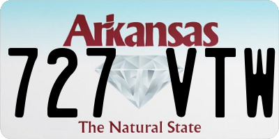 AR license plate 727VTW