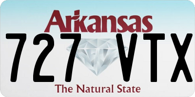 AR license plate 727VTX