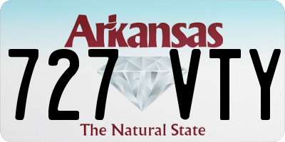 AR license plate 727VTY