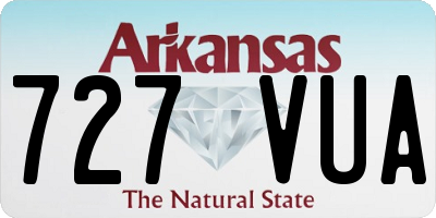 AR license plate 727VUA