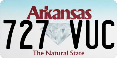 AR license plate 727VUC