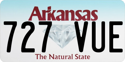 AR license plate 727VUE
