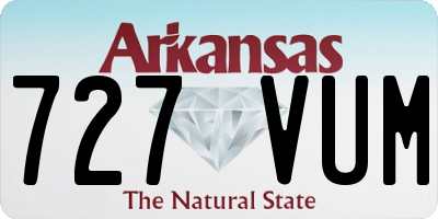 AR license plate 727VUM
