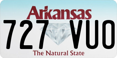 AR license plate 727VUO