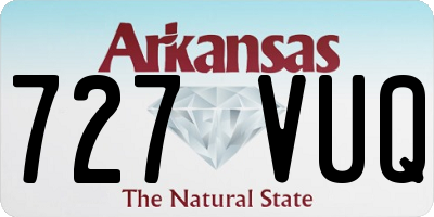 AR license plate 727VUQ