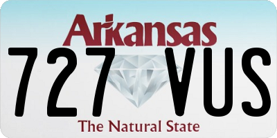 AR license plate 727VUS