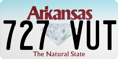AR license plate 727VUT