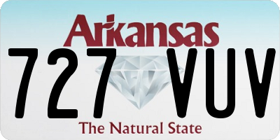 AR license plate 727VUV