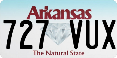 AR license plate 727VUX