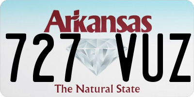 AR license plate 727VUZ