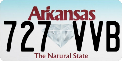 AR license plate 727VVB