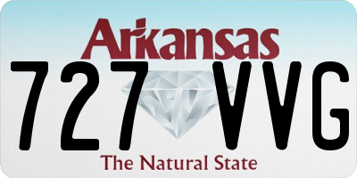 AR license plate 727VVG