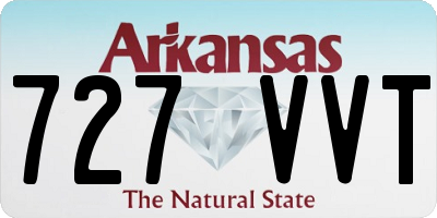 AR license plate 727VVT