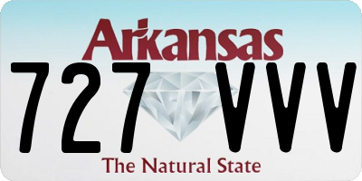 AR license plate 727VVV