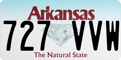 AR license plate 727VVW