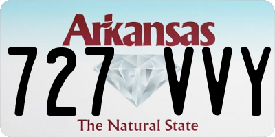 AR license plate 727VVY