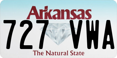 AR license plate 727VWA