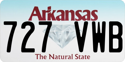 AR license plate 727VWB