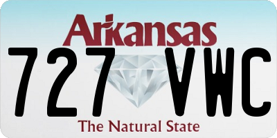 AR license plate 727VWC