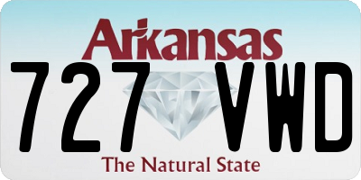 AR license plate 727VWD