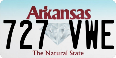 AR license plate 727VWE